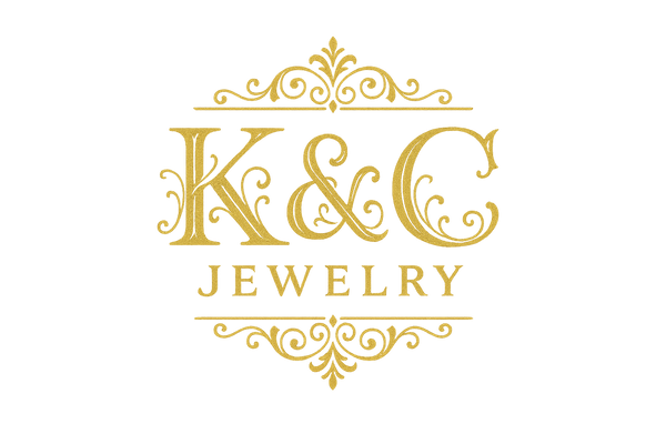 fancy logo for online store named K&C jewelry use gold or ivory colors